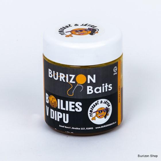 Dipované boilies - Pomeranč & Játra (Orange Liver)