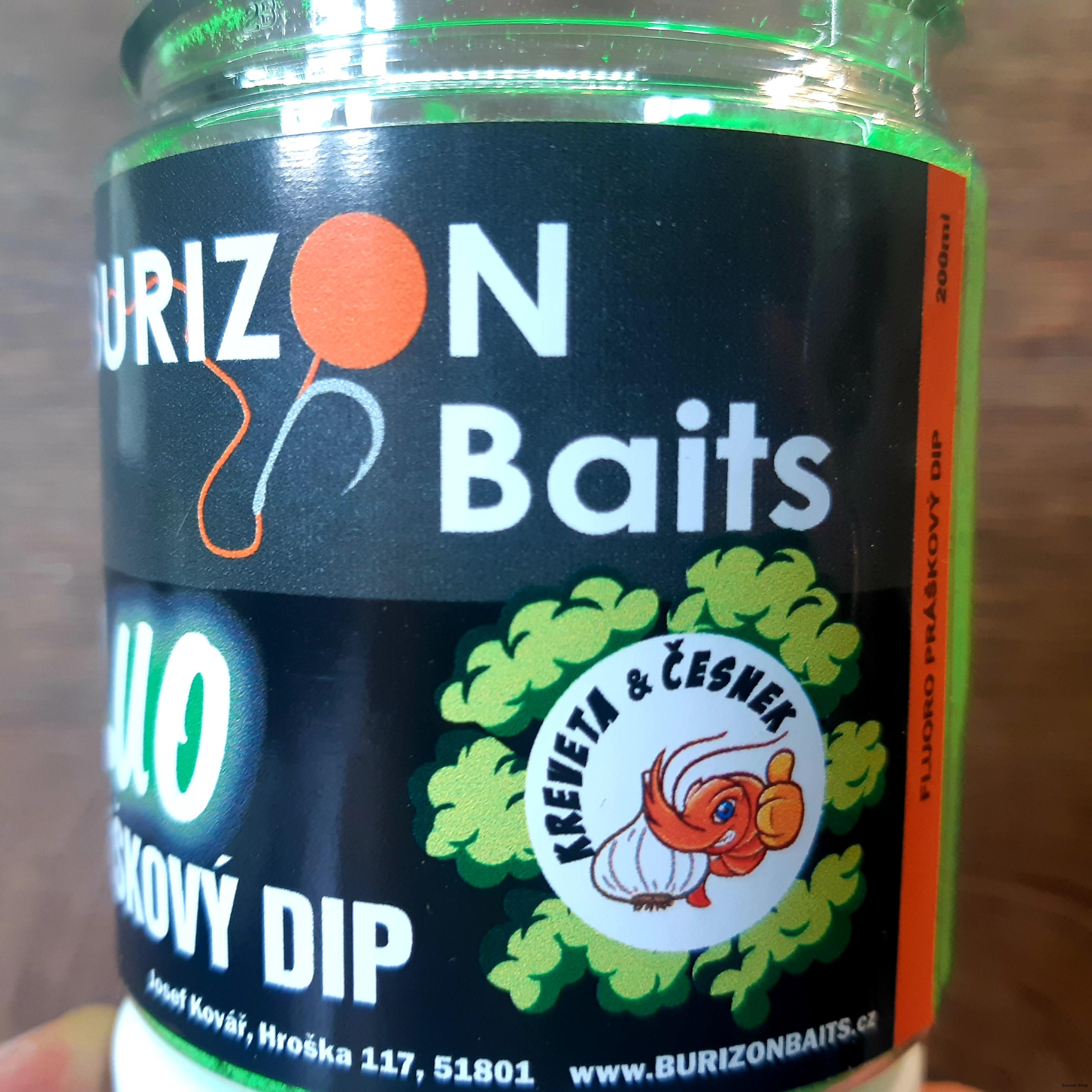 Burizon Baits FLUORO DIP - Kreveta & Česnek (Shrimp Garlic)