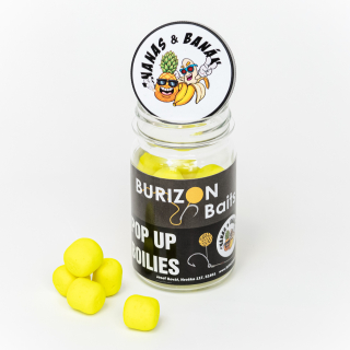 Burizon Baits Boilies Pop-Up - Banán & Ananas (Banana & Pineapple)