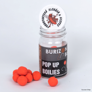 Burizon Baits Boilies Pop-Up - Scopex & Frankfurtská Klobása (Scopex Sausage)
