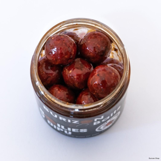 Dipované boilies - Scopex & Frankfurtská Klobása (Scopex Sausage)