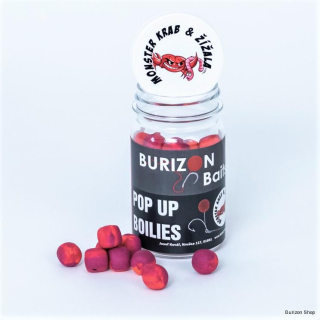 Burizon Baits Boilies Pop-Up - Žížala & Monster Krab (Earthworm Crab)