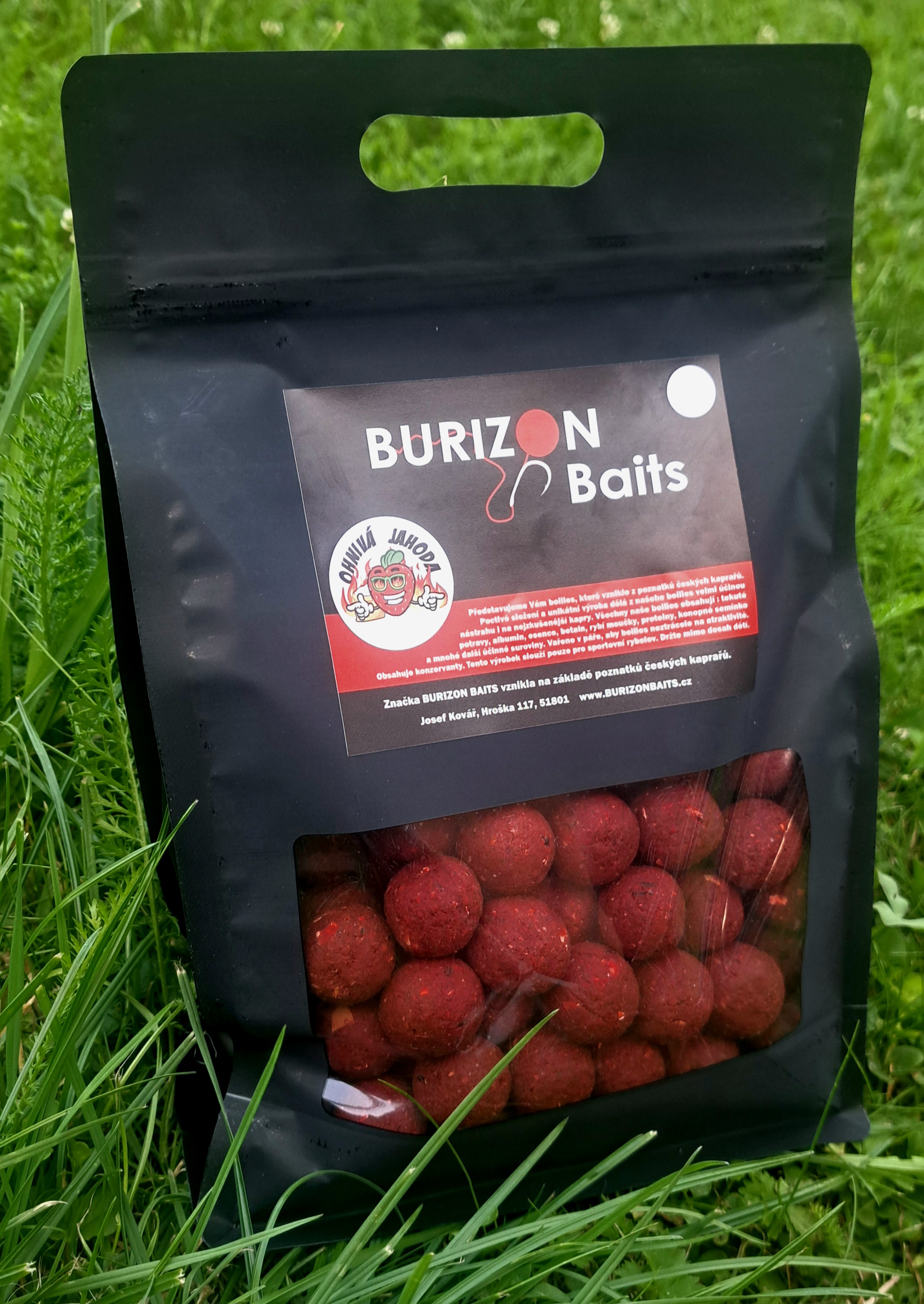 Boilies Ohnivá Jahoda (Fire Strawberry)